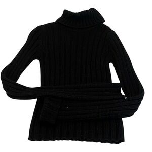 Club Monaco size M long sleeve ribbed alpaca sweater with silver threads EUC